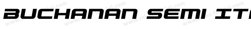 Buchanan Semi Italic Semi Italic字体转换